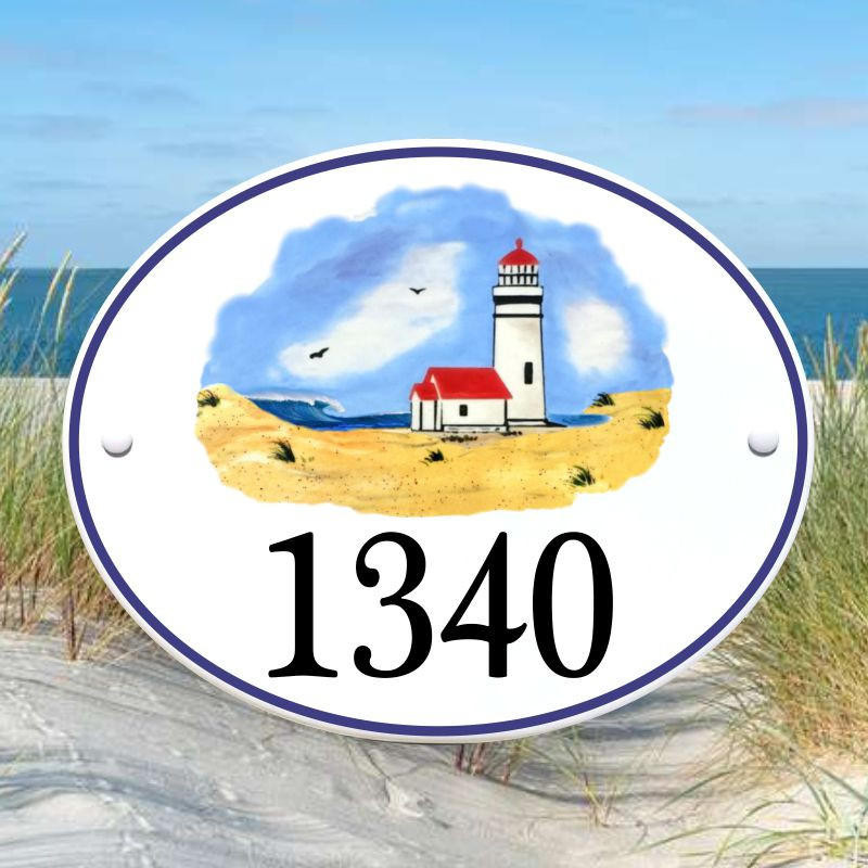 Ceramic Address Plaques House Number Plaques Beach Italian