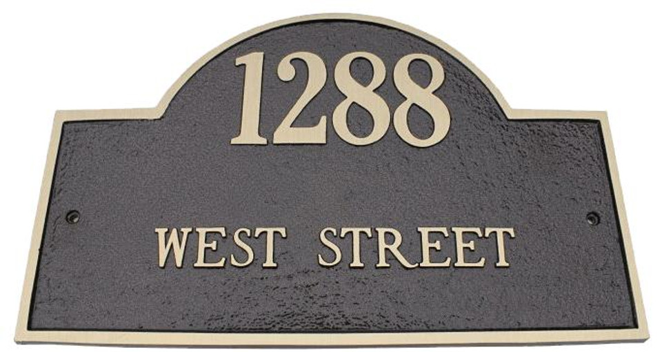 Brass Address Plaques Brass House Number Signs   Brass Address Plaques Brass Address Plaque Classic Arch  50334.1676491903 