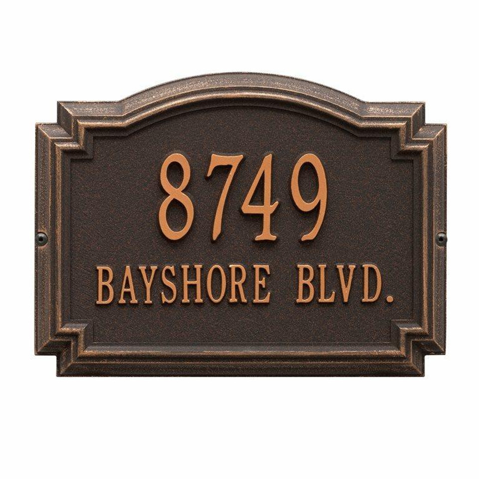 Cast Aluminum Address Plaques House Number Signs Address Plaques   Whitehall Home Address Plaque Williamsburg  32148.1645305860 