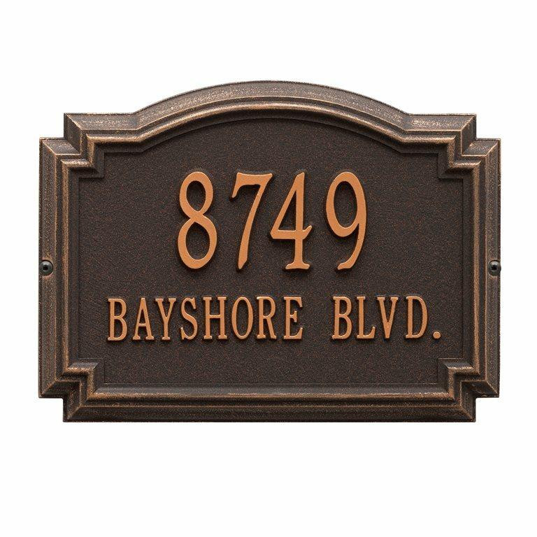 Cast Aluminum Address Plaques & House Number Signs Address Plaques