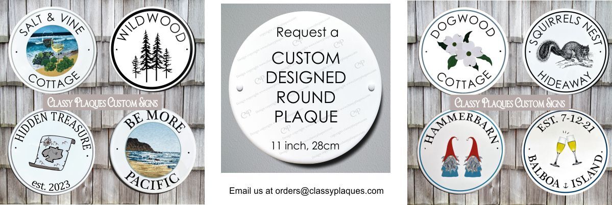 Custom House Number Plaques and Signs