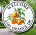 Ceramic Address Plaque with Oranges