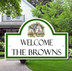 Newlywed Welcome and Name Plaque