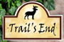 Deer Address and House Number Plaques
