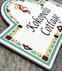 Kokopelli Teal House Number Plaques