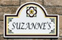 Mexican Brown Flower Address House Plaques