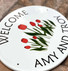 Tulip Flowers Oval Address Signs