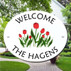 Tulip Flowers Oval Address Signs