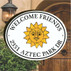 Aztec Sun Address House Plaque