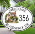 Cozy Cottage Address House Plaque