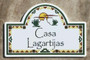 Desert Cactus Address Plaque