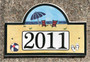 Day at the Beach Address Plaque