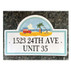 Beach Woody Family Name House Plaque