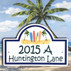 Surfboard House Number Address Plaque