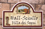 Tuscan Villa Address Plaque (Green or Burgundy Border)