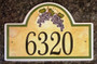 Italian Vineyard Address Plaque