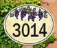 Italian Style House Number Plaque - Oval