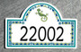 Gecko Address House Number Plaque
