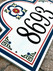 Mexican Red Flower Address Plaques