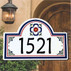Mexican Red Flower Address Plaques