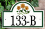 Daisy Flowers Arch Address Signs