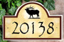 Elk Address and House Number Plaques