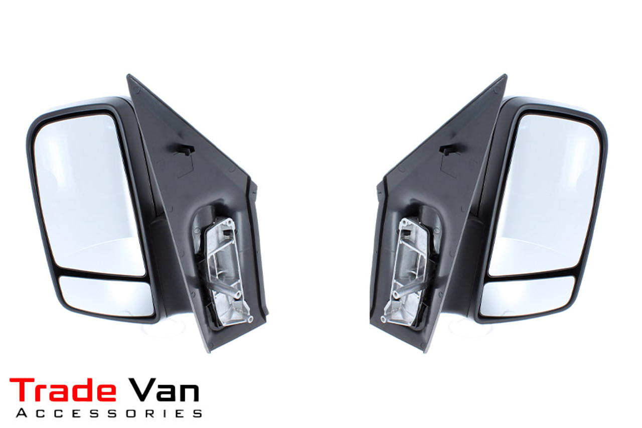 Manual Black Short Arm Door Wing Mirror Mercedes Benz Sprinter