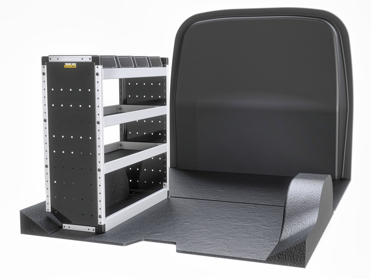 Vauxhall Vivaro 2019- L1 H1 Van Racking - Silver Package - Nearside