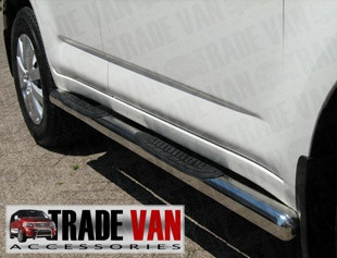 70mm Chunky Side Bars 4 Steps B2 Mercedes Vito Van Viano EX LONG