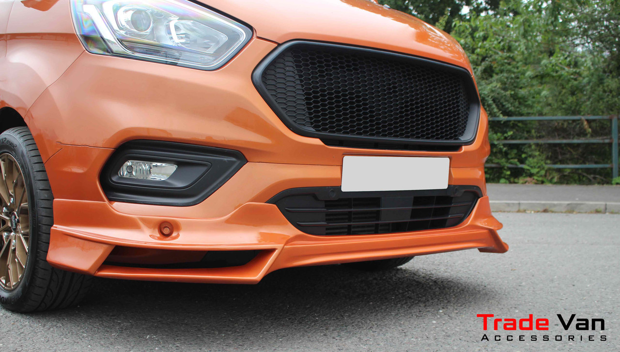 RS-22 LWB Ford Transit Custom 2018-23 Front Bumper Spoiler TVA