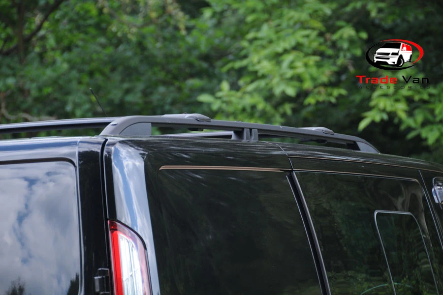 Ford Transit Custom Load Rails Ford Transit Custom SWB BLACK Sahara Roof Rails | Roof Bars Racks Ford ...