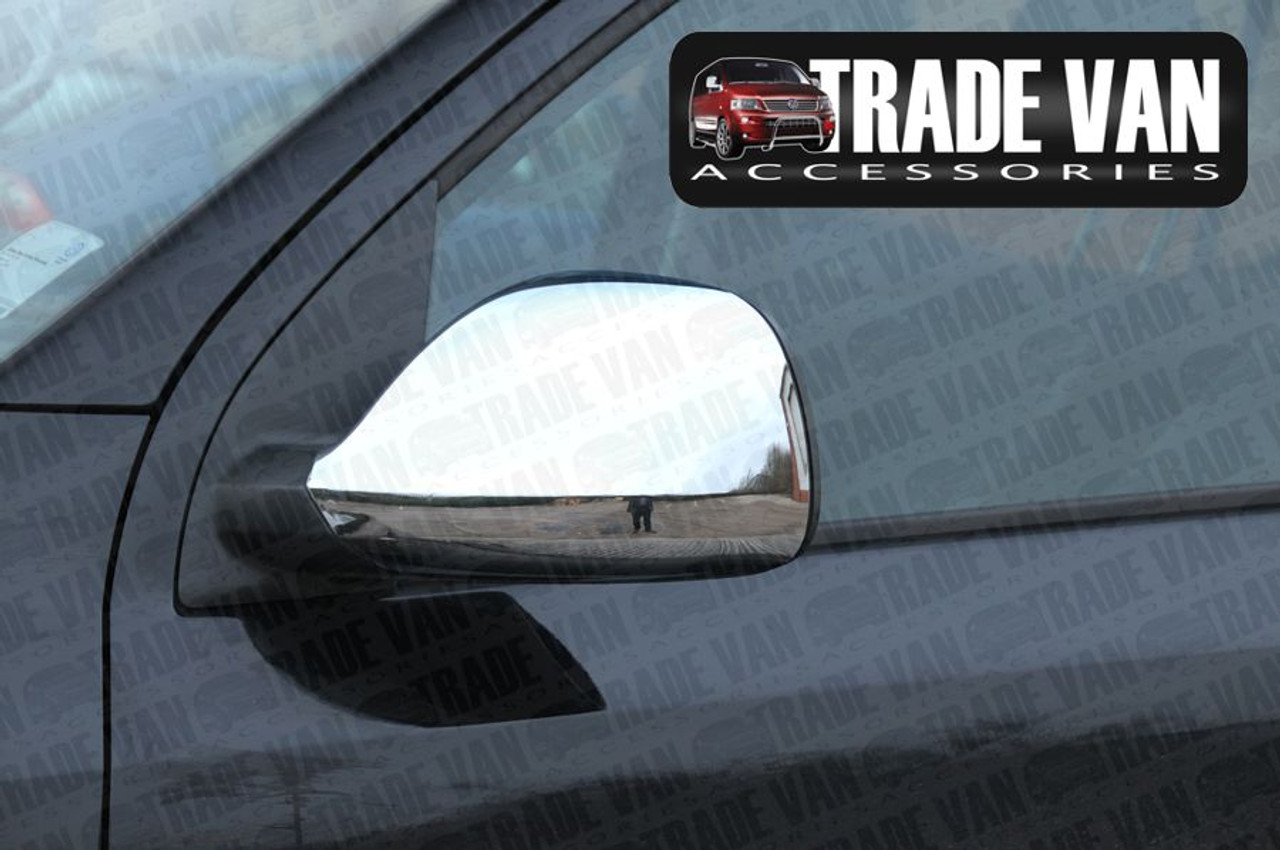 VW Transporter T5 Mirror Covers 2010 ABS Chrome, Transporter T5 Side  Styling Accessories
