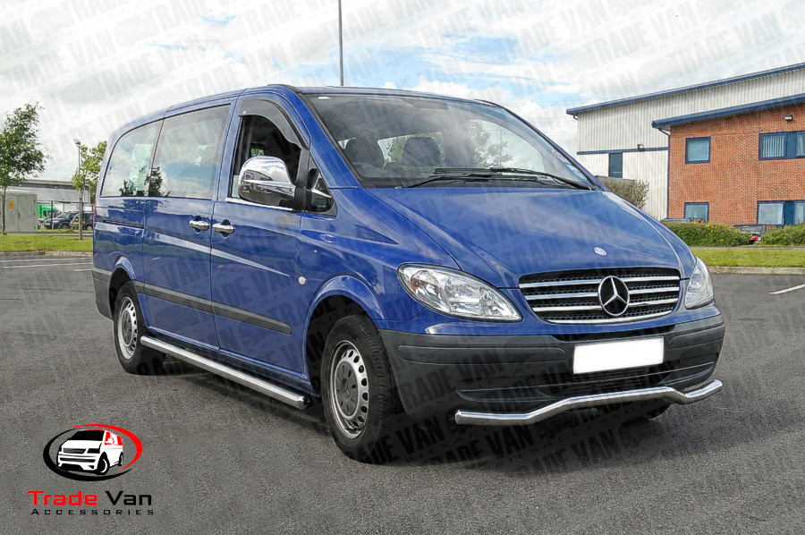 Mercedes Vito SWB Side Bars Premium Stainless Steel Trade Van Accessories