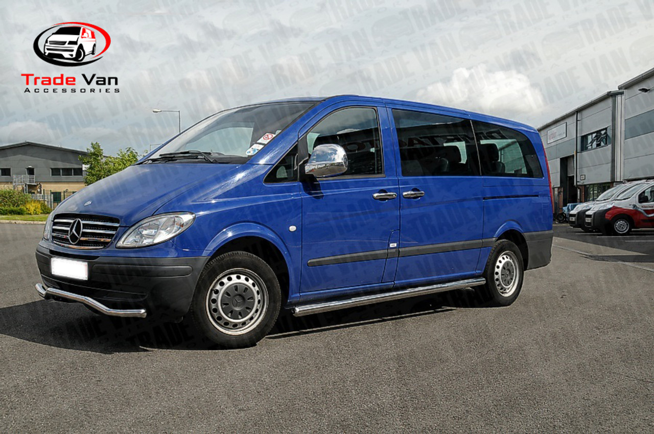 Mercedes Vito SWB Side Bars Premium Stainless Steel Trade Van Accessories