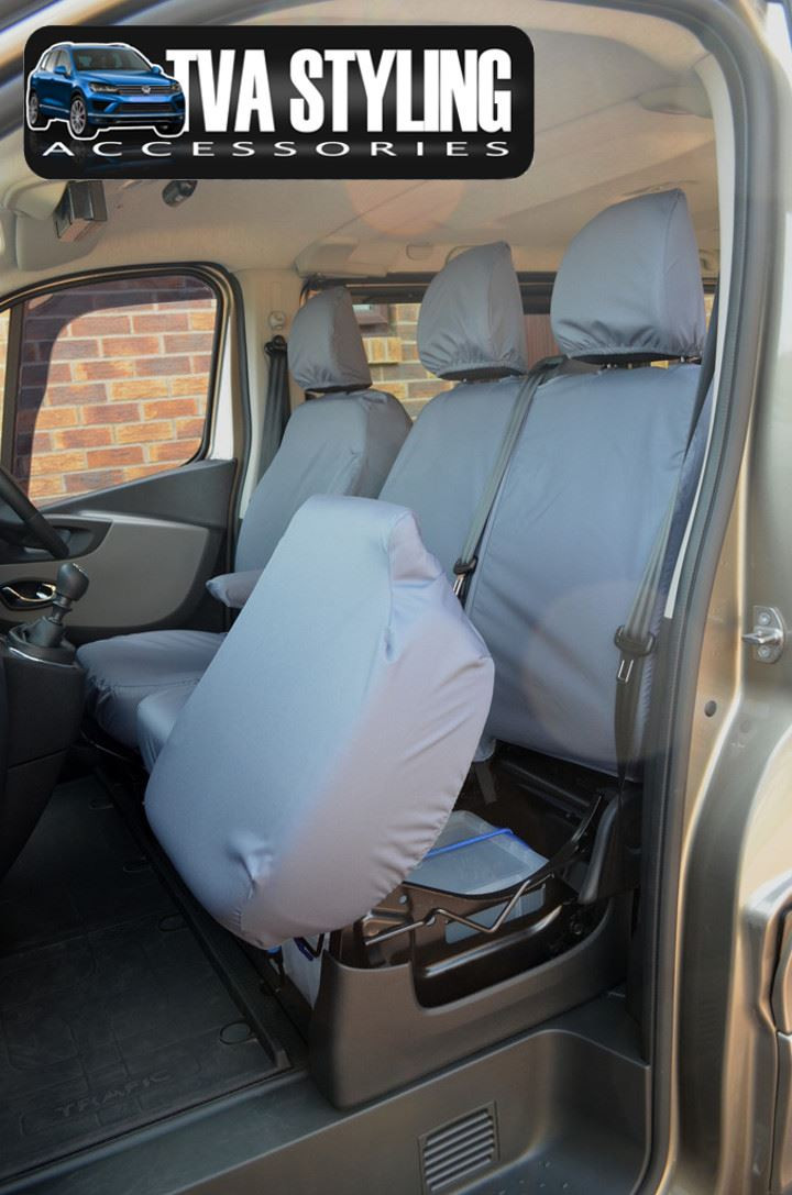 Vauxhall Vivaro 20142019 Seat Covers Seat Covers Grey TVA