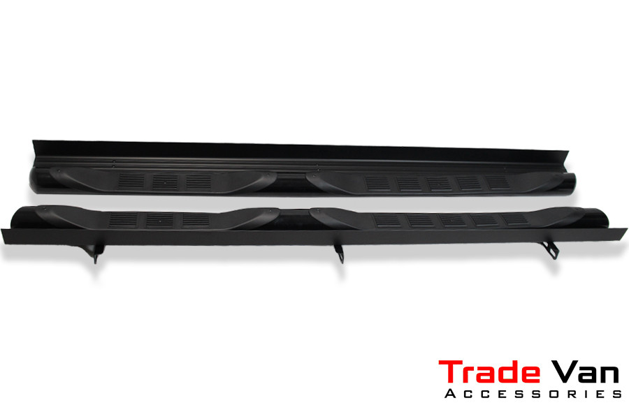 Black Panther Side Bars Mitsubishi L200 2006+ Trade Van Accessories