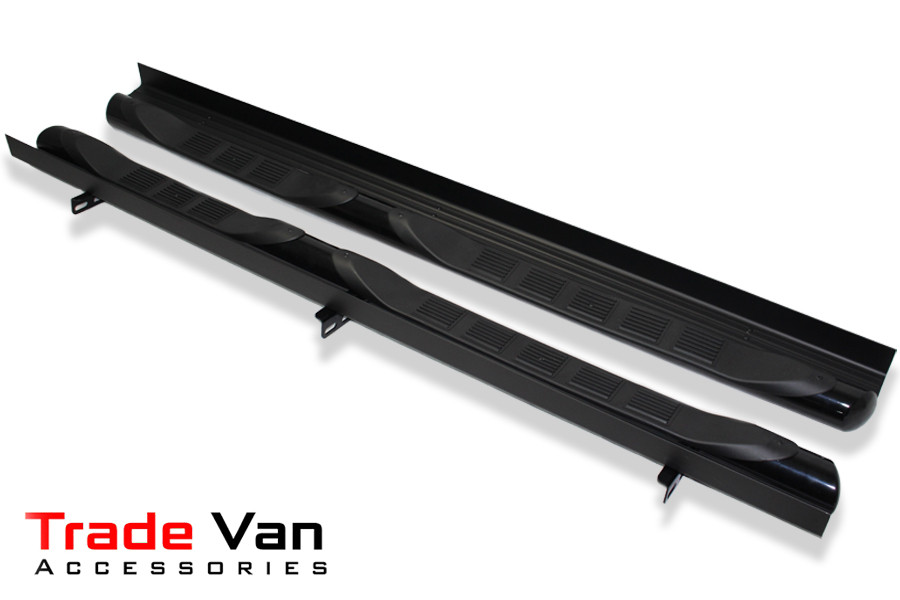 Black Panther Side Bars Mitsubishi L200 2006+ Trade Van Accessories