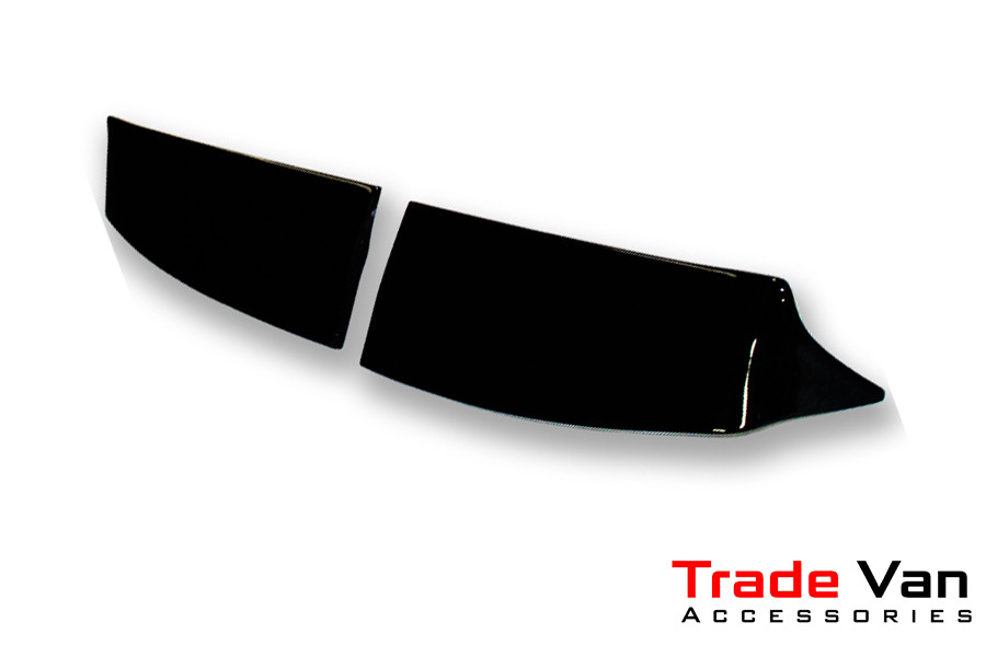 Rear Twin Barn Door Roof Spoiler Gloss Black For Ford Transit Custom 2012-2020