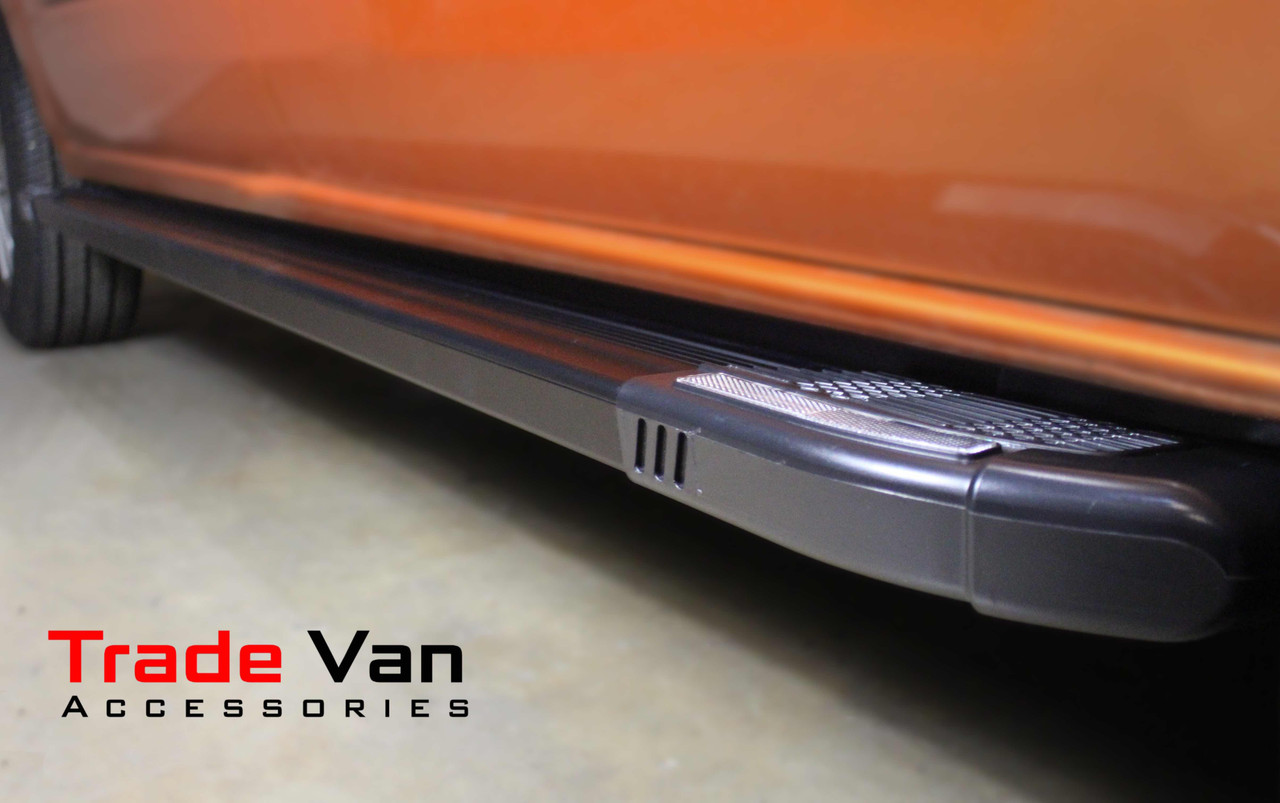 Voyager Side Step Running Boards | Ford Transit Custom SWB 2012-23 | Black