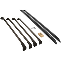 Tourer Flush Lockable 4 Bar Roof Rack Set | Ford Transit Custom 2012-23 LWB | Black