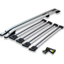 Citroen Dispatch 2017+ MWB L2 Roof Rails and Four Cross Bars With Load Stops | Silver