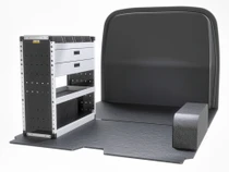 VW ID. Buzz 2022+ L1 H1 - Gold Trade Van Racking Package - Nearside