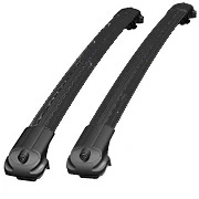 TVA open rail cross bars V1 | Ford Courier Skyport Roof Rail 2014+ | Black