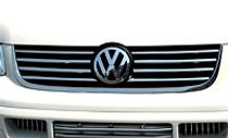 Stainless Steel Chrome Radiator Grille 8pc VW Transporter T5 2003-09
