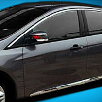 This chrome Ford Focus side Upper window Frame set is a cool and stylish accessory for your car SUV. Purchase online at Trade Van Accessories. These units feature triple chrome plating for an extended life.