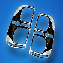 These chrome plated Toyota Hilux Vigo rear tail light covers are a cool and stylish accessory for your 4x4 SUV. Buy online at Trade 4x4 Accessories. These units feature triple chrome plating for an extended life.