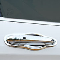 This 4 four piece chrome Jeep Cherokee KL side door handle bowls bowl set are a cool and stylish accessory for your car SUV. Purchase online at Trade car Accessories. These units feature triple chrome plating for an extended life.