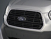 Ford Transit 2014 on Grille Surround Cover ASTON Look Stainless Steel