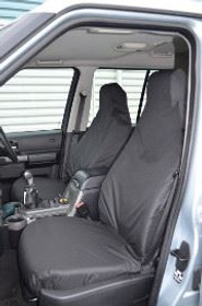 Land Rover Discovery Seat Covers Series 3 & 4 Front Seats SET1 BLACK