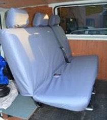 VW T5 Transporter Seat Covers 2003-2009 Rear Seats SET1 GREY
